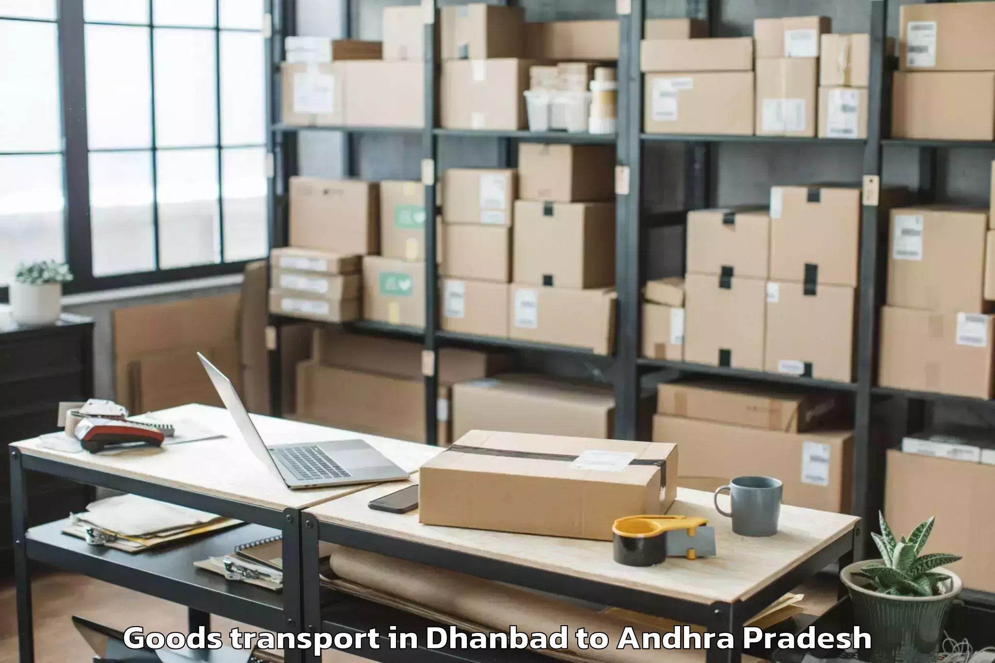 Dhanbad to Akasahebpet Goods Transport